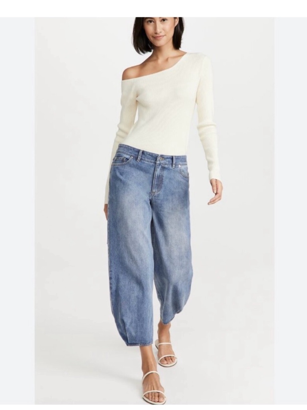 Tibi Brancusi Cropped Blue Jeans - Casual Women's Denim 26